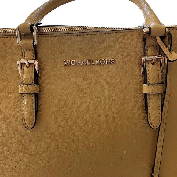 EUC Michael Kors Large Saffiano Leather Satchel - Picture 3 of 13